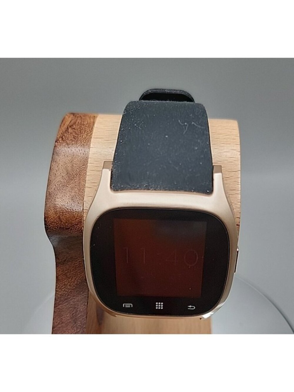 iTOUCH Classic Smartwatch Gold Case Black Silicone Band Model 3360 Tested Works - Picture 7 of 16